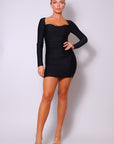 Sweetheart Pleated Front Sexy Mini Dress