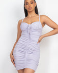Front Ruched Mini Dress