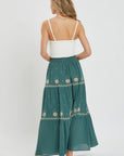 Embroidery Maxi Skirts